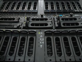 Server Rack at a Data Center
