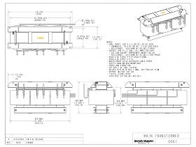 Outline Drawing of Main Transformer for Transit